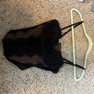 Garage Chrishell Lace Mesh Bustier Corset